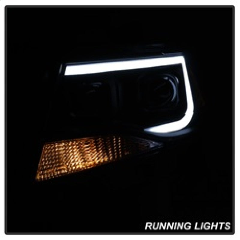 SPYDER xTune Chevy Colorado 15-17 HalogenOnly Projector Headlights - Black Smoked PRO-JH-CCO04-LBDRL-BSM 9039300