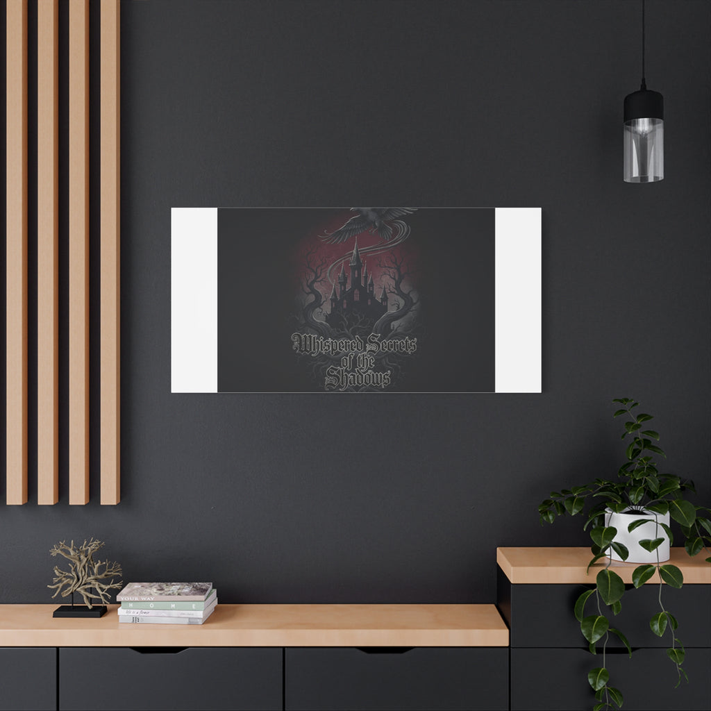 Whispered Secrets of the Shadows Castle Wall Art, Matte Canvas | Gothic Medieval Decor