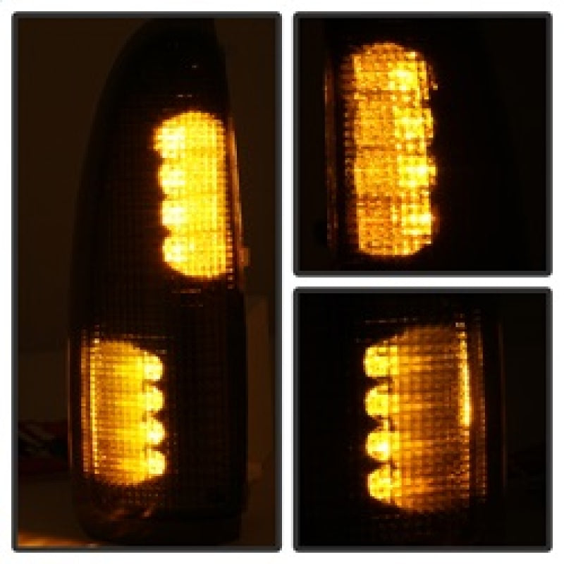 SPYDER xTune Ford Superduty F250-F650 03-07 Amber LED Mirror Signal Lens - Smoke ACC-LED-FDSD99-MR-SM 9924729