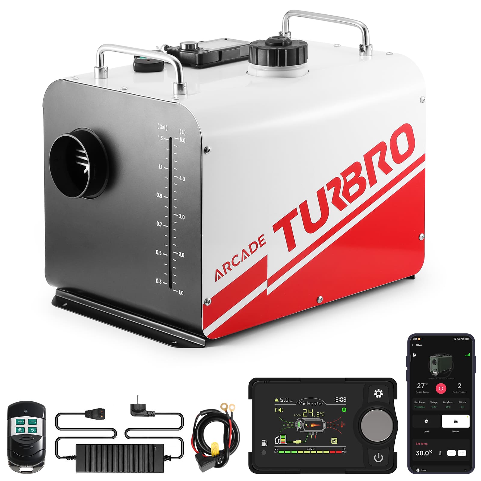 Arcade H8BP Diesel Heater - European version