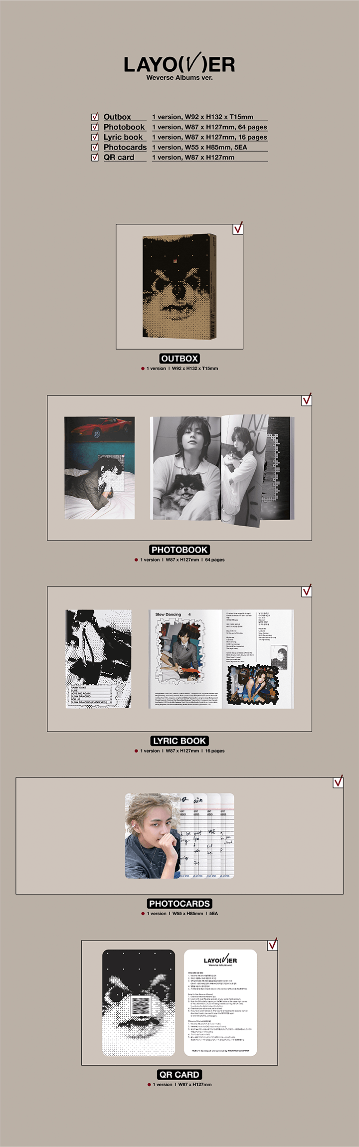 BTS V 1st Solo Album  - Layover