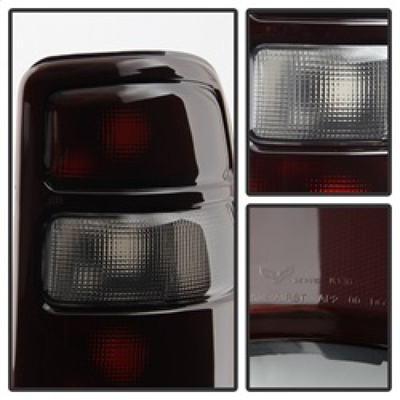 SPYDER Xtune GMC Yukon 00-06 OEM Style Tail Lights w/ Black Rim Red Smoked ALT-JH-CSUB00-OE-RSM 9028809