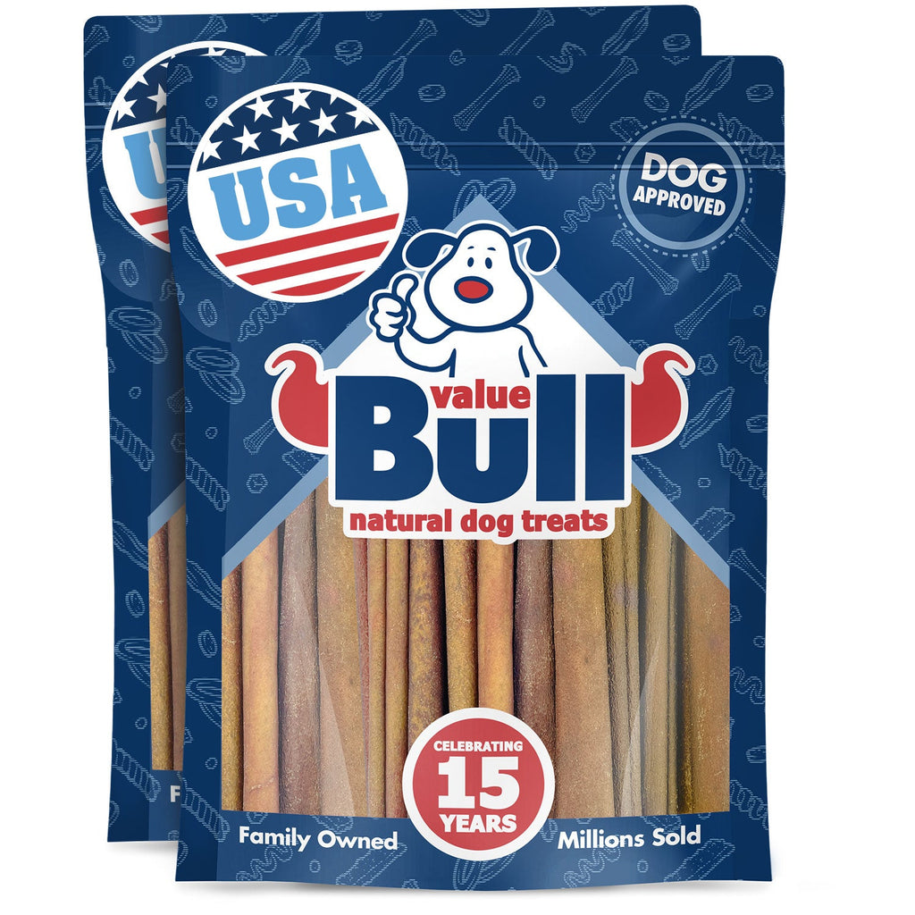 ValueBull USA Beef Collagen Sticks for Dogs, 4-6 Inch Varied, 2 Pound