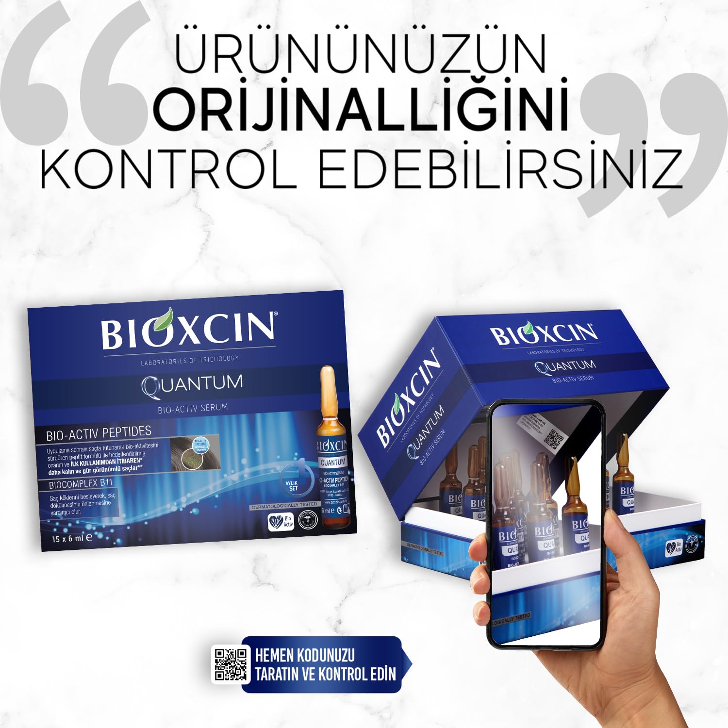 Bioxcin Quantum Bio-Activ Hair Serum - 15x6 ml