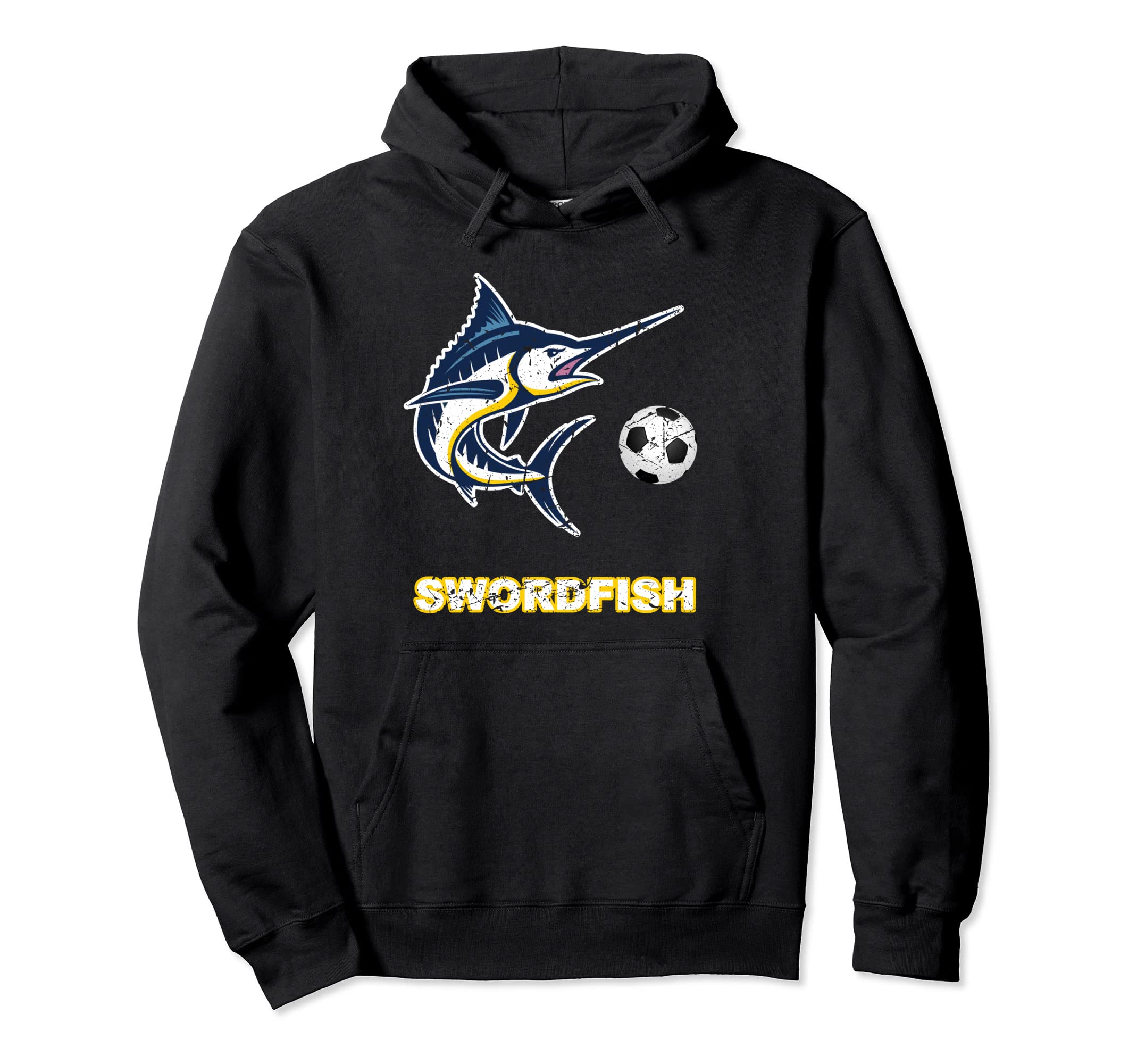 Swordfish Soccer Football Ball Sports Hoodie - Streetwear Style for Adults