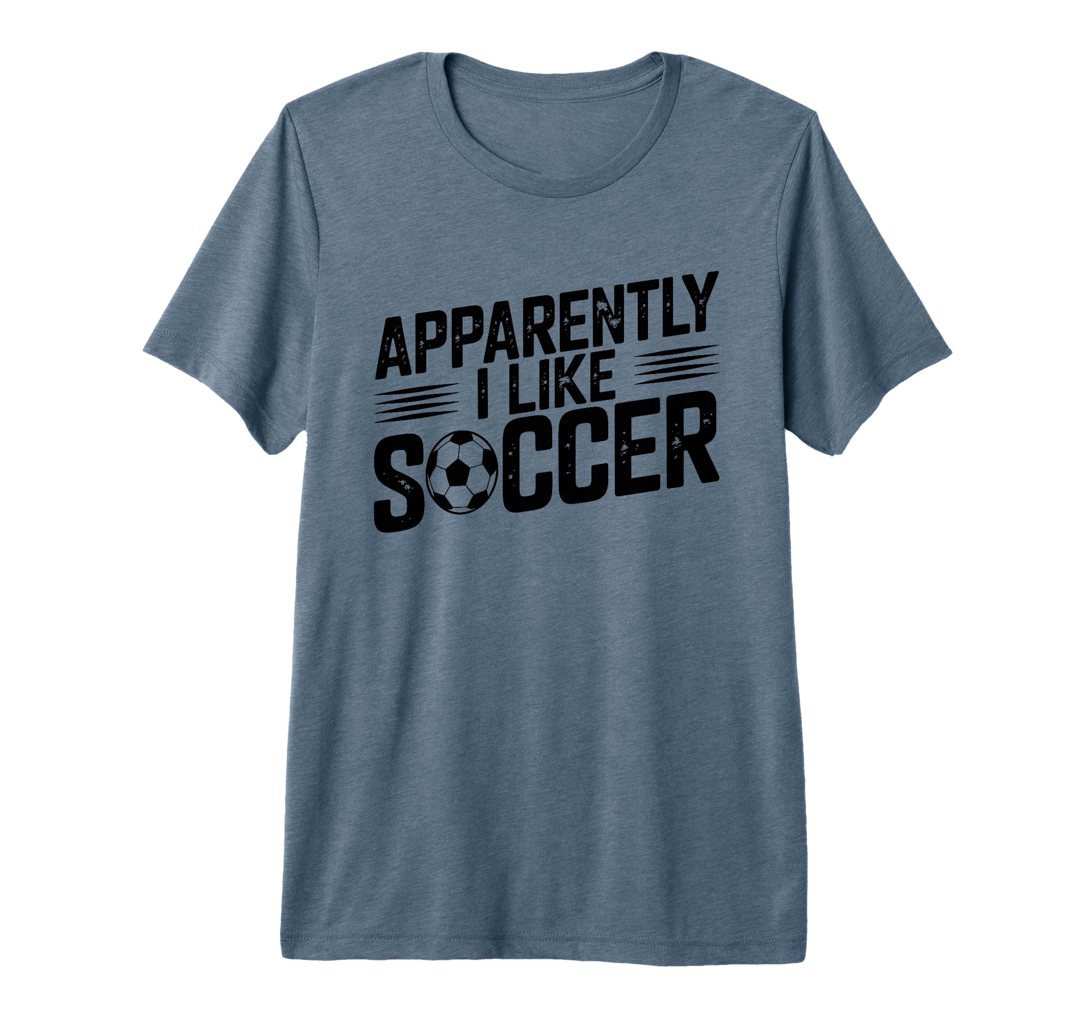 Apparently I Like Soccer Season Funny T-Shirt - Minimalist Print Men Women