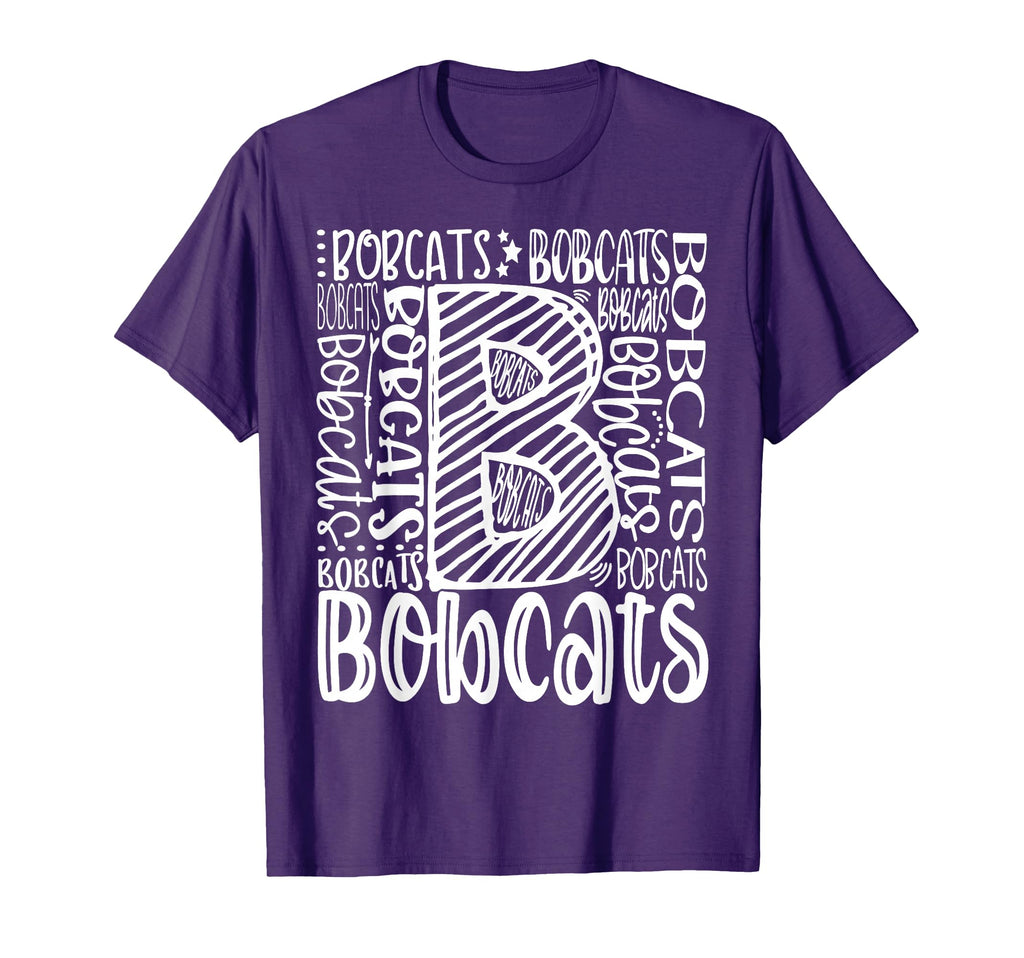 Bobcat School Spirit Leopard Sport Fan T-Shirt - Graphic Print for Adults