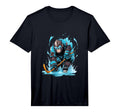 Monkey Ice Hockey Player Hockey Stick T-Shirt - Minimalist Print Unisex