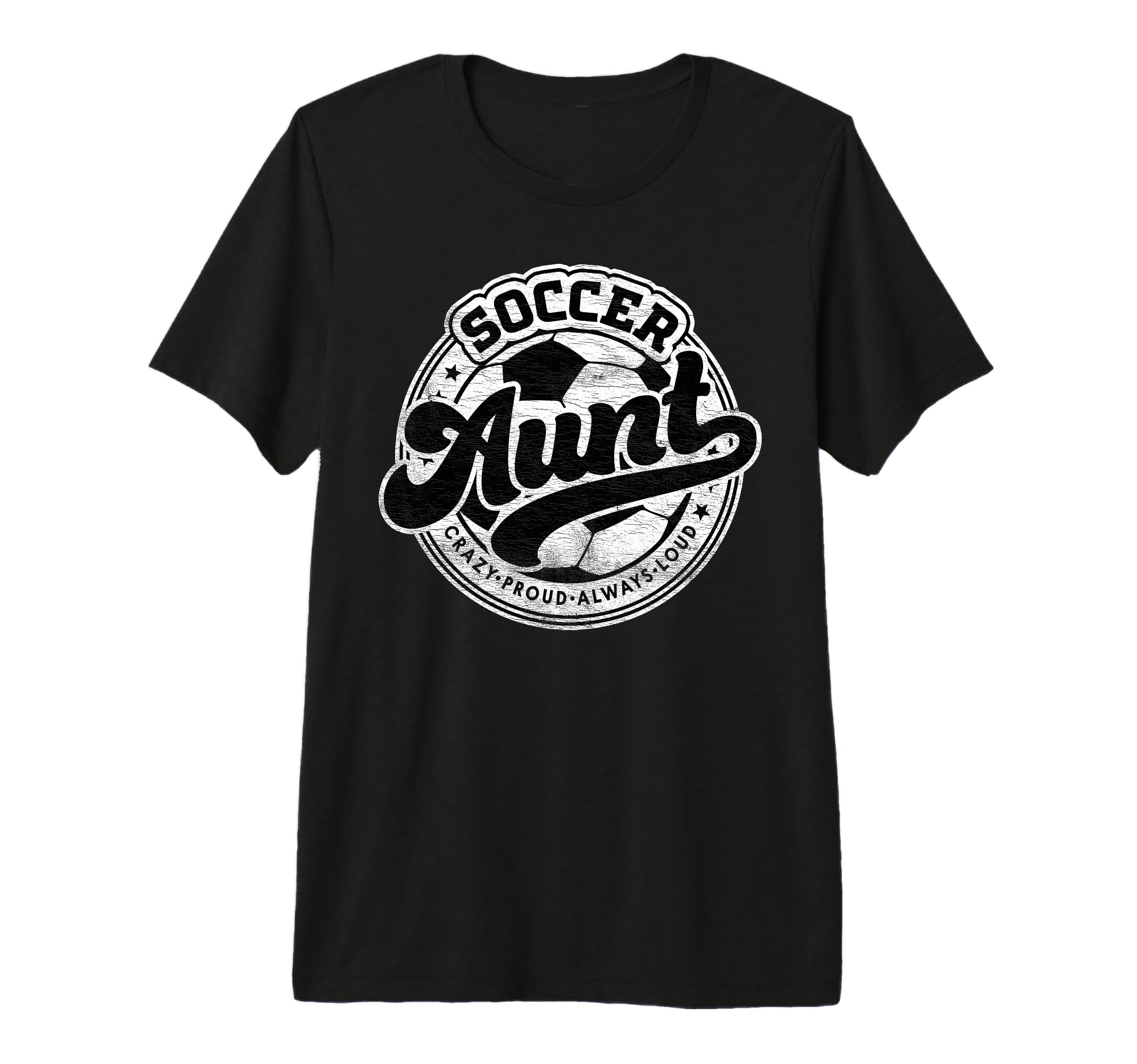 Soccer Aunt Family Matching Game Day Tri T-Shirt - Trendy Graphic Unisex