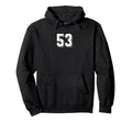 Number 53 80S 90S Soccer Team Jersey Hoodie - Trendy Graphic Men Women