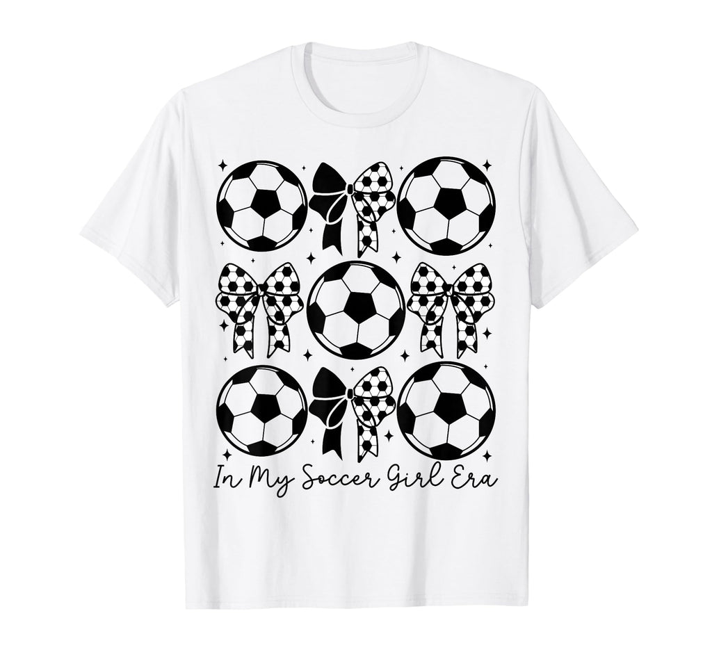 My Soccer Era Bow Soccer Player T-Shirt - Custom Art Print Men Women