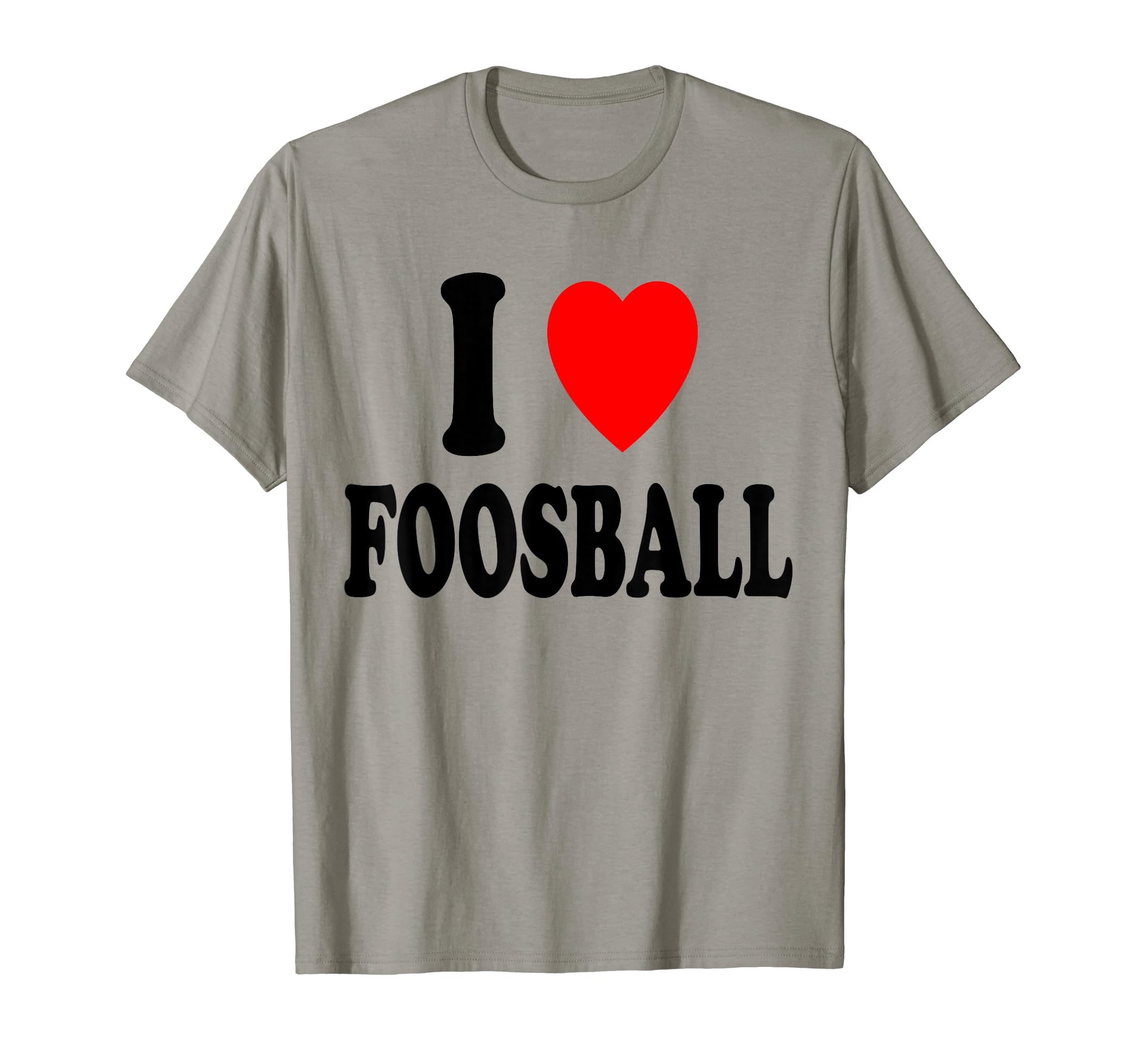 I Heart Love Foosball Table Football T-Shirt - Novelty Apparel Unisex