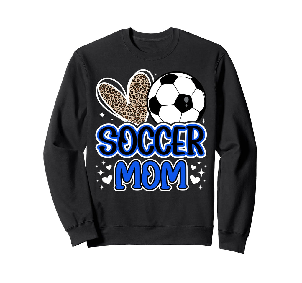 Soccer Mom Soccer Player Mother Heart Sweatshirt - Graphic Print Unisex