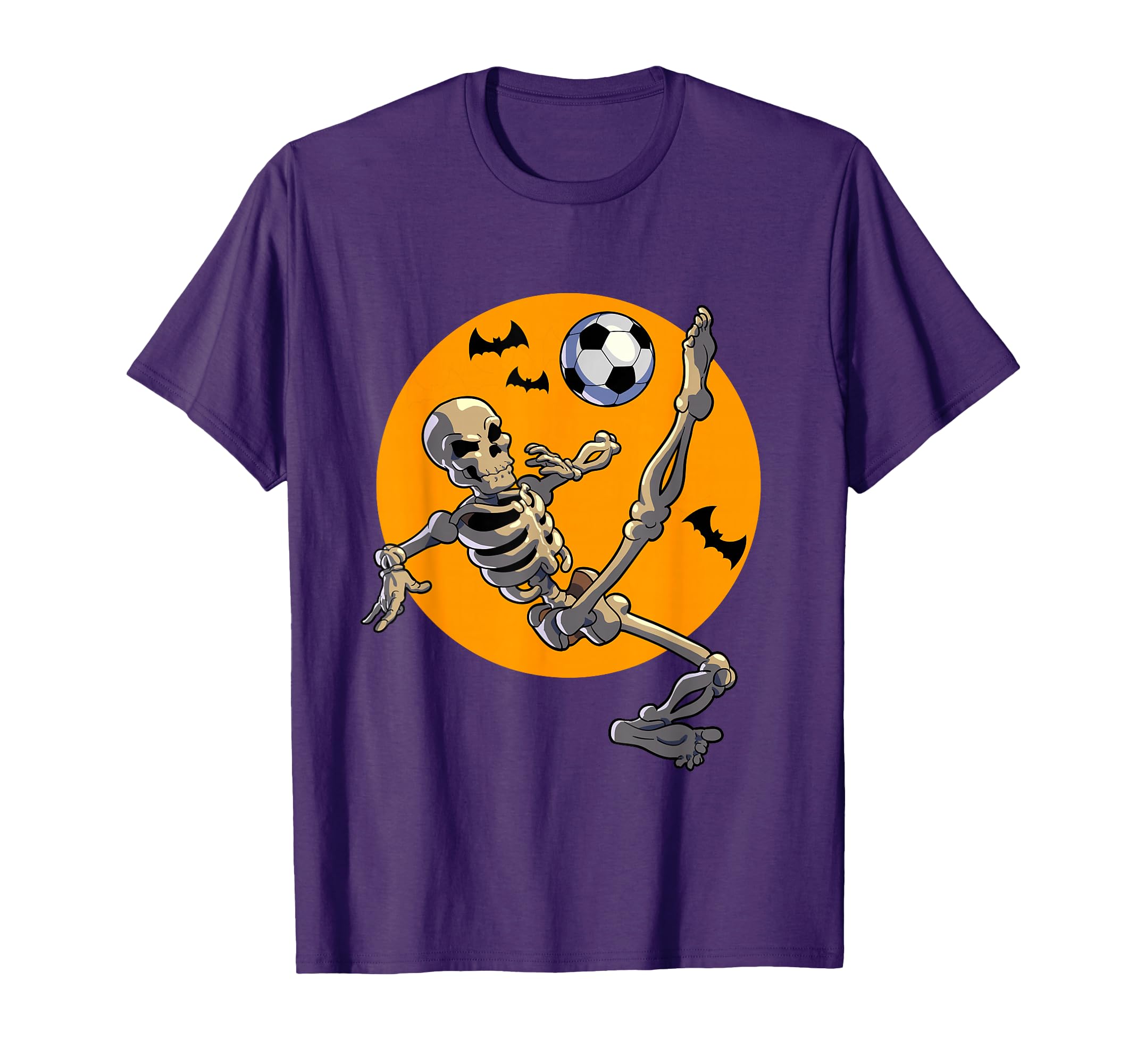 Soccer Skeleton Halloween Skeleton T-Shirt - Custom Art Print for Adults
