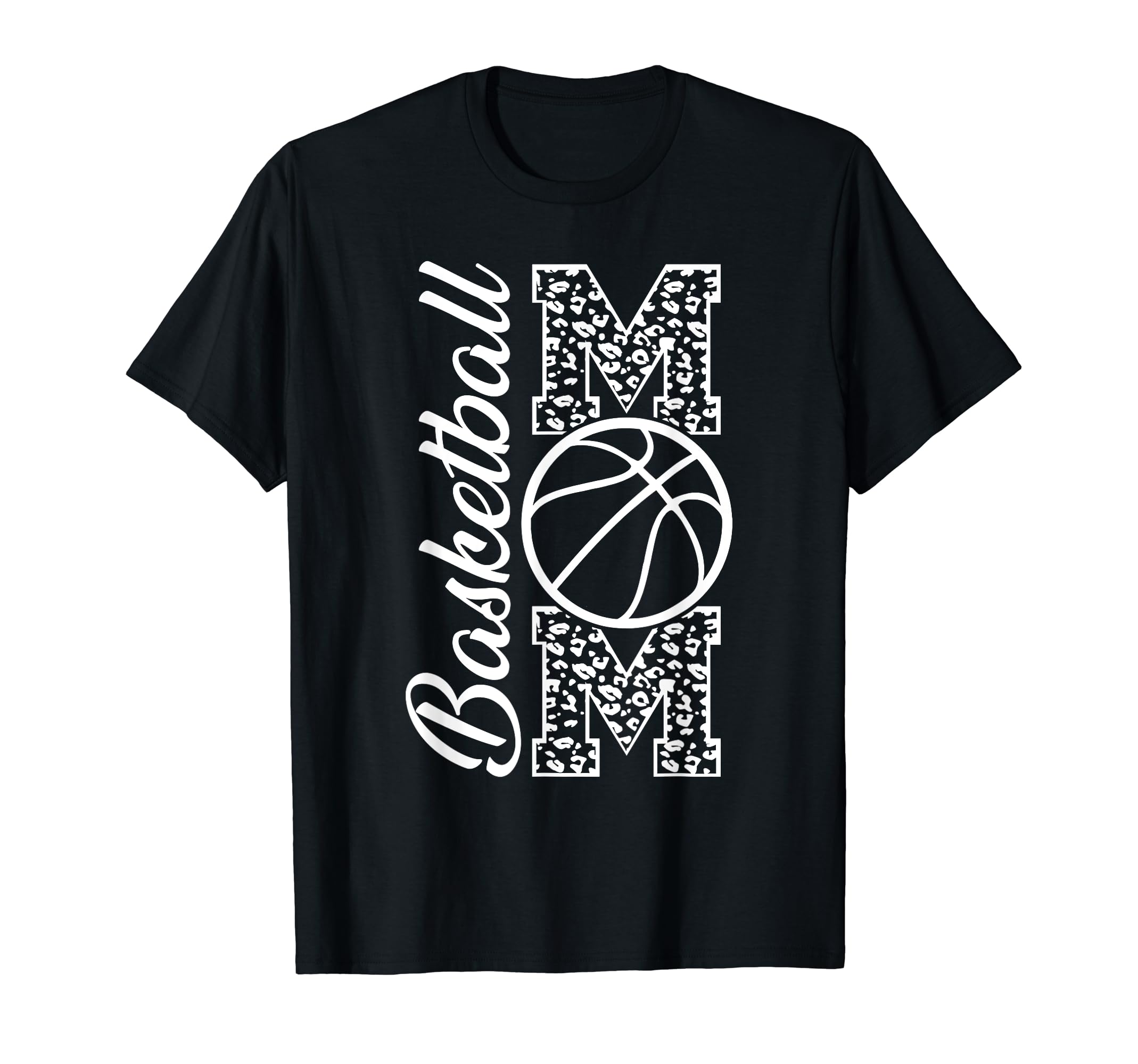 Basketball Mom Leopard Cheetah Proud T-Shirt - Custom Art Print for Adults