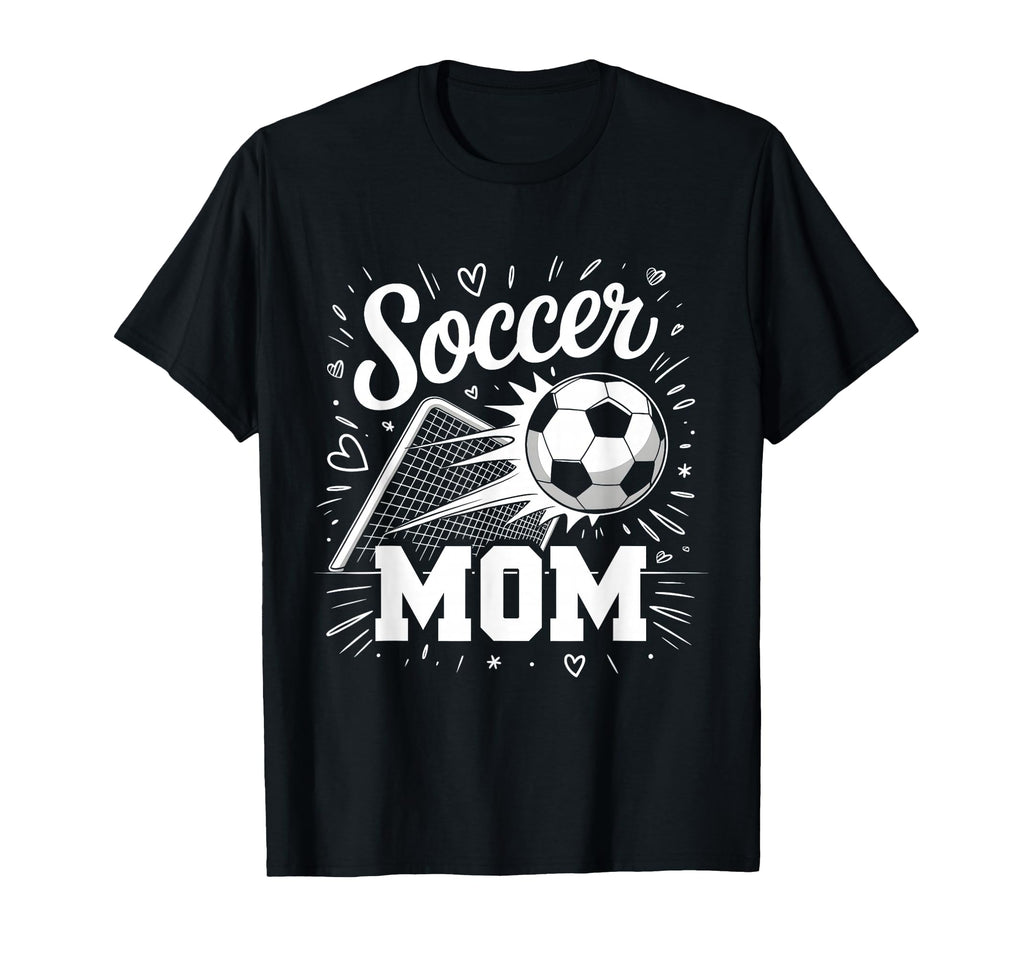 Soccer Mom Heart Family Mothers Day T-Shirt - Aesthetic Graphic for Adults