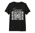 Soccer Sister Coquette Sister Soccer T-Shirt - Aesthetic Graphic Unisex