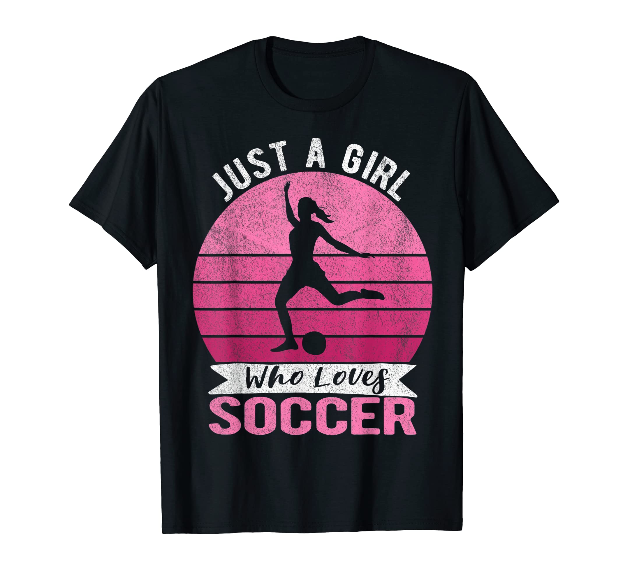 Just Who Loves Soccre Soccer Player T-Shirt - Minimalist Print Men Women
