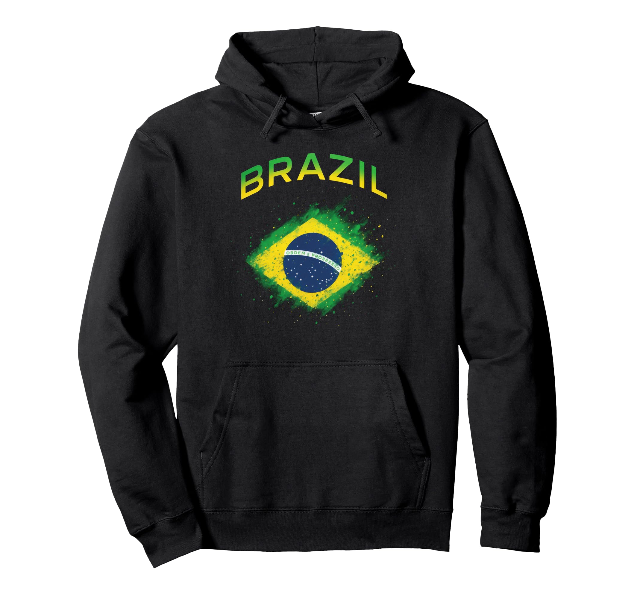 Brazil Flag Soccer Hoodie - Minimalist Print Men Women
