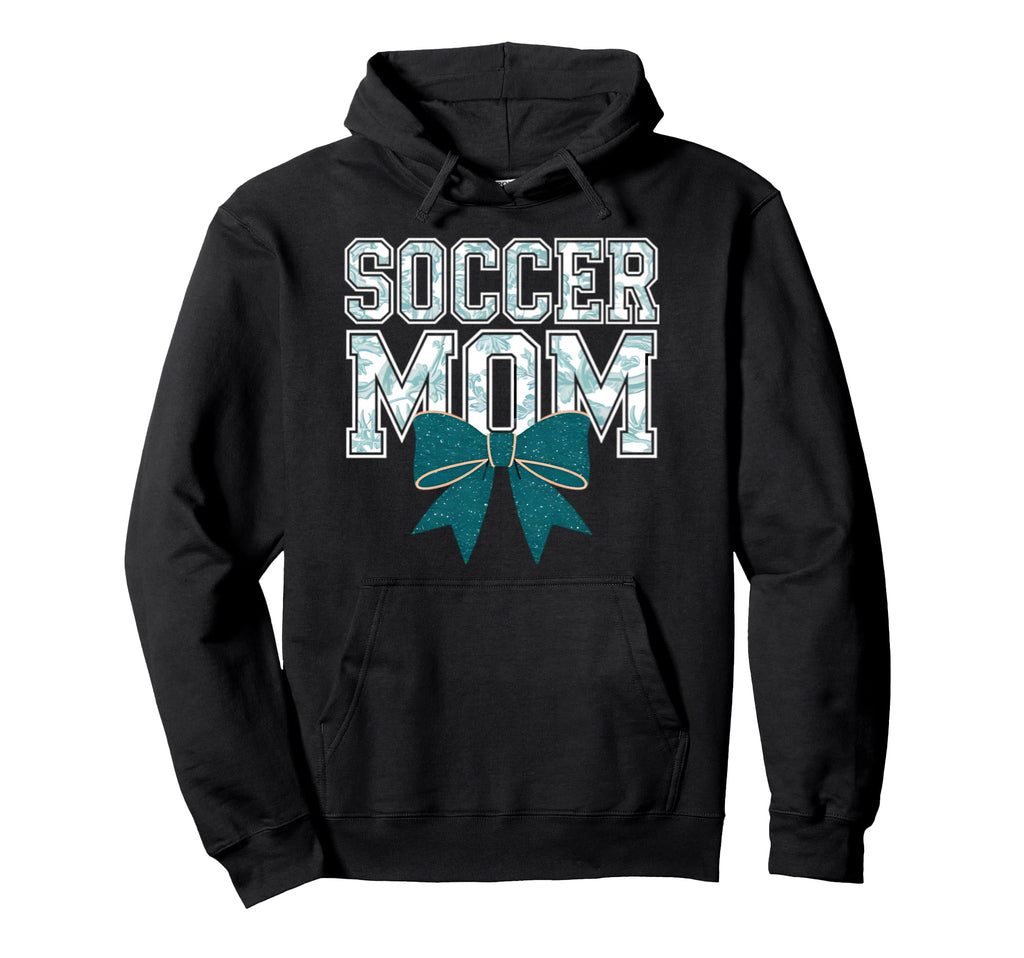 Soccer Mom Coquette Bow Mothers Day Hoodie - Custom Art Print Unisex