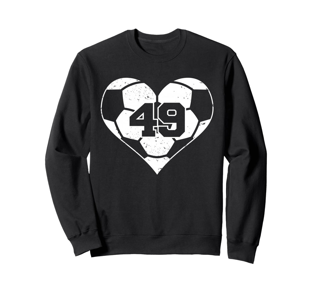 Soccer Heart Number 49 Jersey Sweatshirt - Streetwear Style Men Women