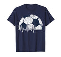 Heartbeat Soccer Lover Soccer Fans T-Shirt - Graphic Print for Adults