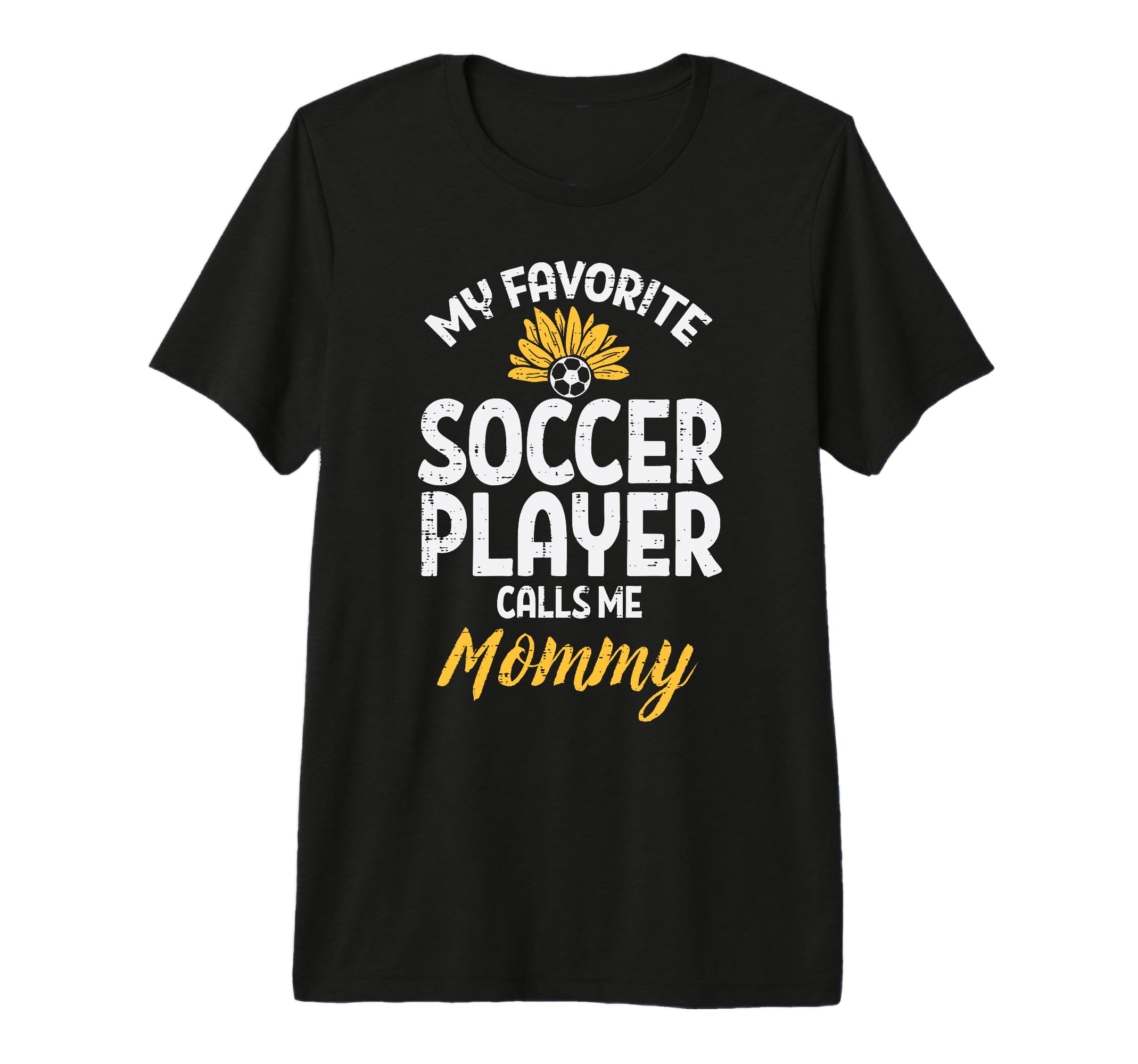 My Favorite Soccer Player Mommy T-Shirt - Minimalist Print for Adults