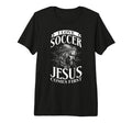 I Love Soccer But Jesus Comes First T-Shirt - Streetwear Style Men Women