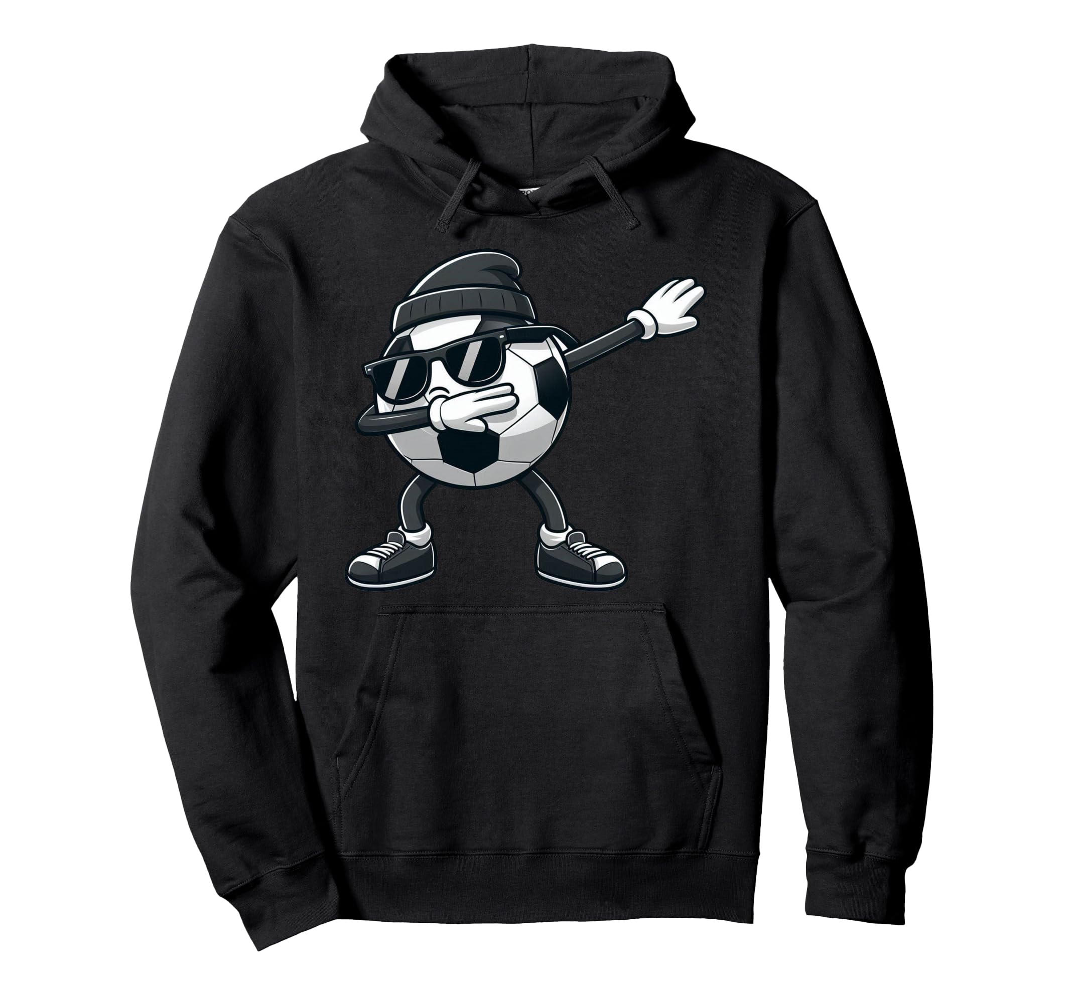Dabbing Soccer Ball Soccer Sports Player Hoodie - Aesthetic Graphic Unisex
