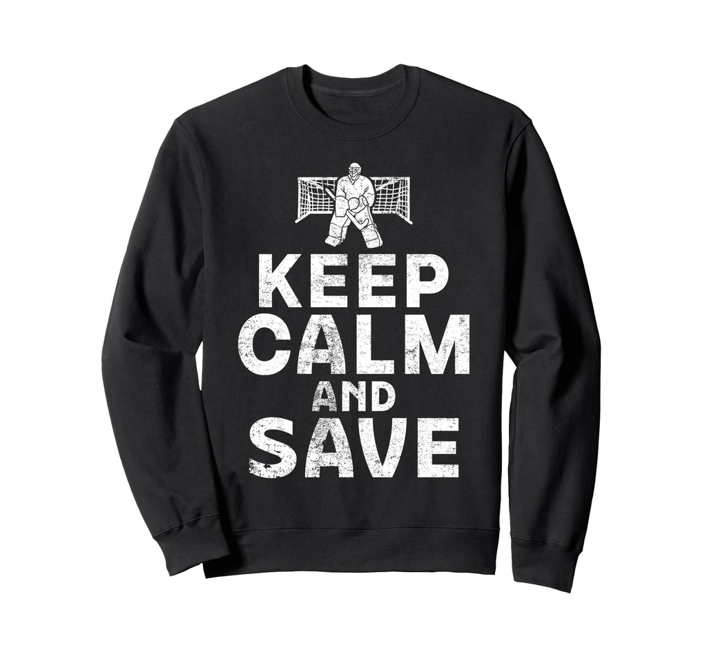 Ice Hockey Goalie Goalkeeper Keep Sweatshirt - Unique Graphic Men Women