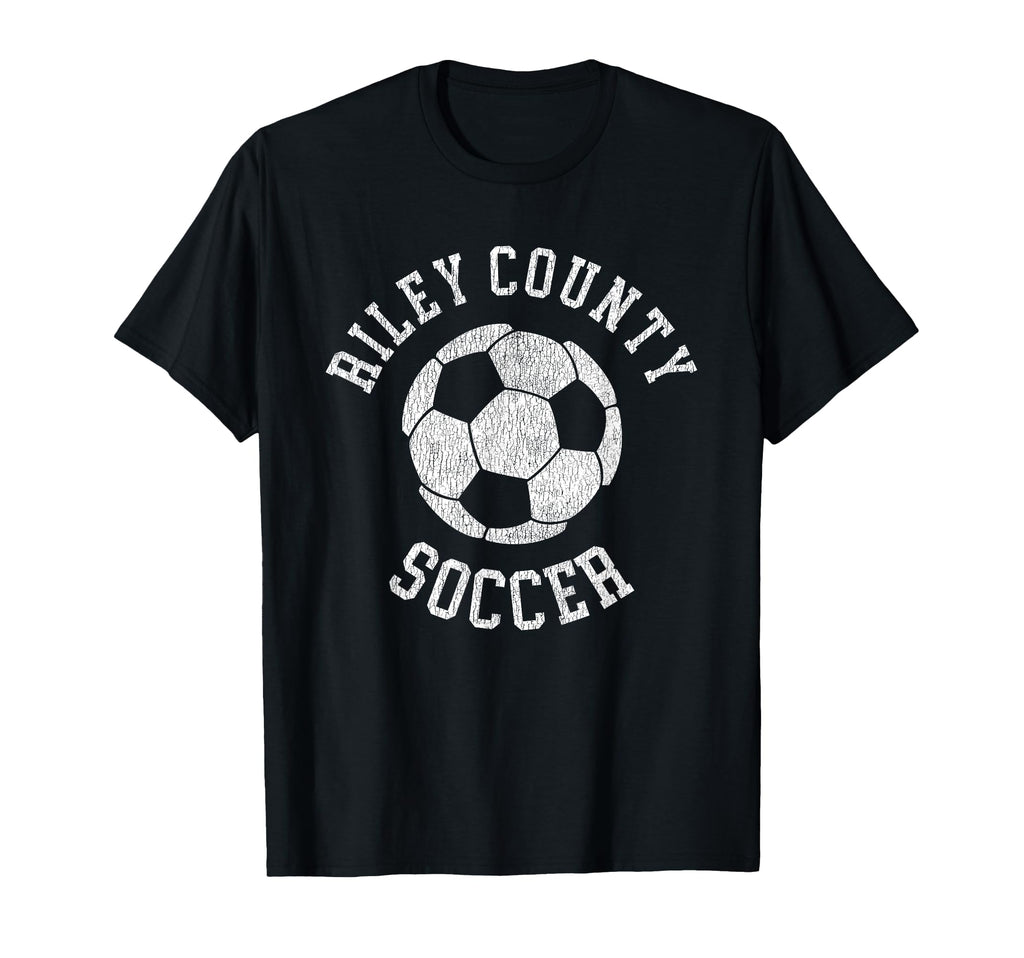 Riley County Soccer Distressed T-Shirt - Casual Everyday Wear for Adults