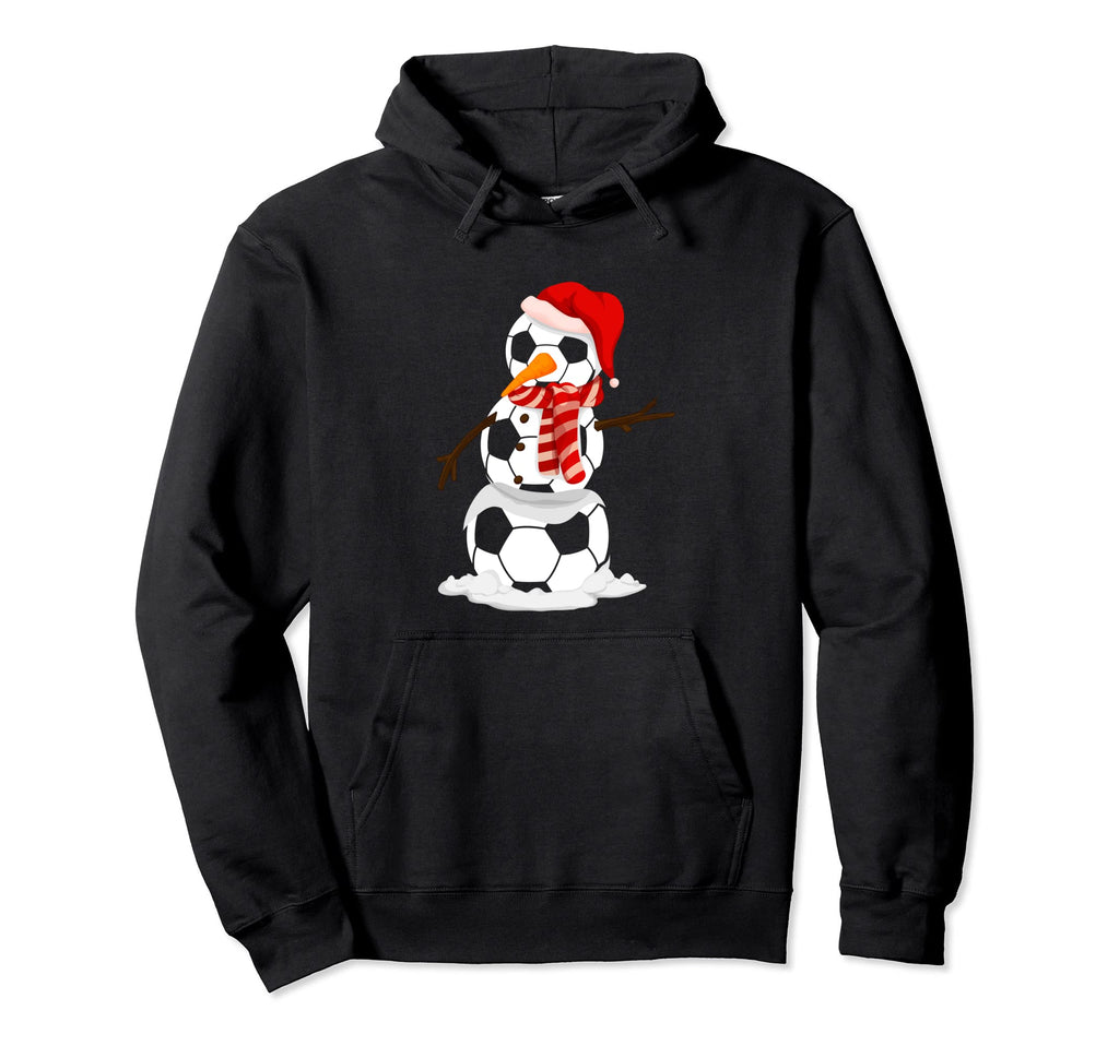 Soccer Snowman Players Fans And Coaches Hoodie - Trendy Graphic for Adults