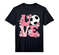 Groovy Soccer Love Soccer Player Soccer T-Shirt - Streetwear Style Unisex