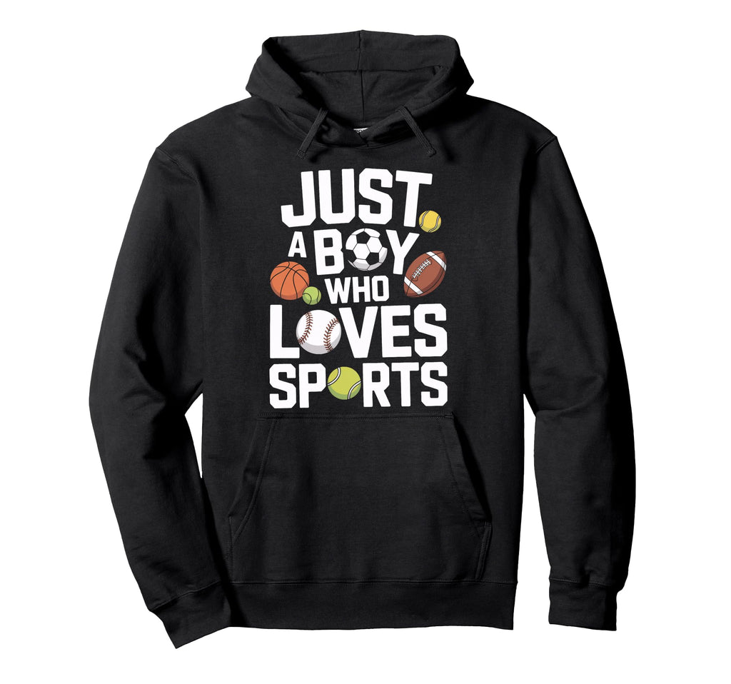 Just Who Loves Sports Soccer Baseball Hoodie - Casual Everyday Wear Unisex