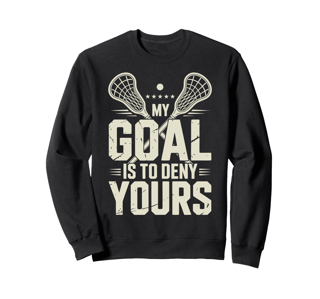 Lacrosse Goalie Lax Goalkeeper Sweatshirt - Unique Graphic Unisex