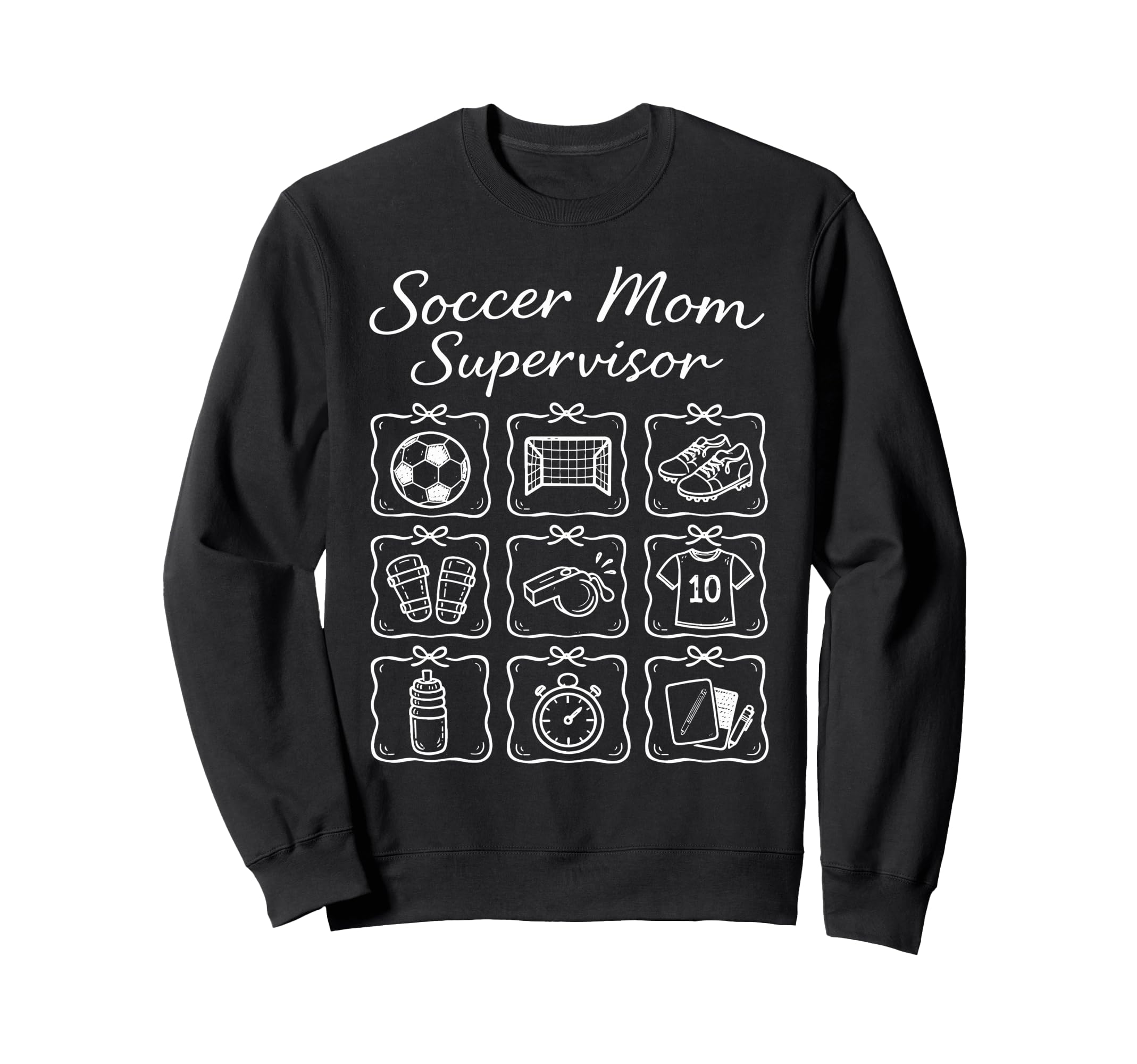 Funny Soccer Mom Supervisor Busy Sweatshirt - Custom Art Print for Adults