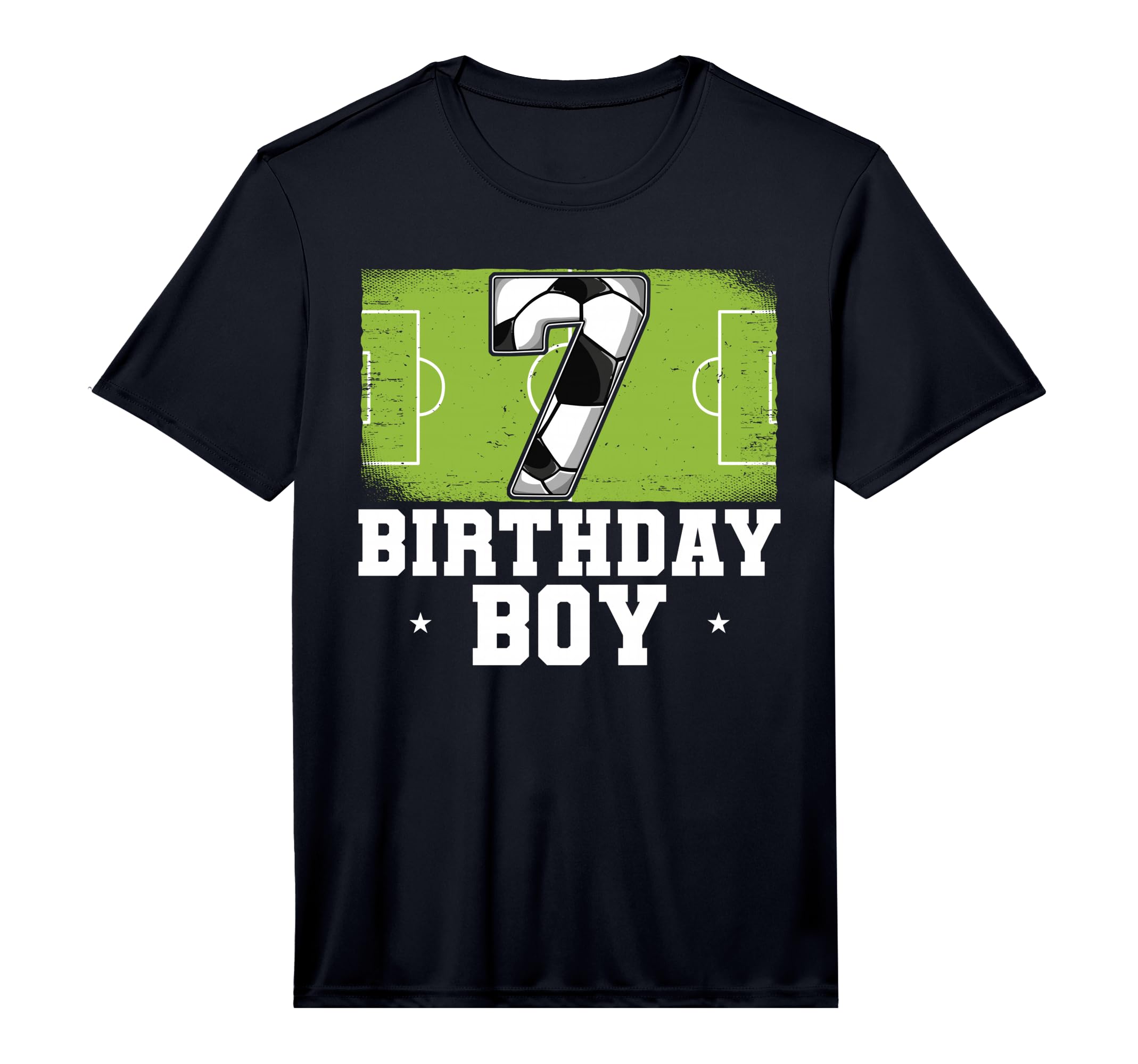 7Th Birthday Soccer Performance T-Shirt - Unique Graphic Men Women