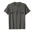 Foosball Goalkeeper Heartbeat Table T-Shirt - Aesthetic Graphic for Adults