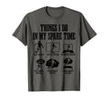 Soccer Things I Do My Spare Time T-Shirt - Fun Novelty Design for Adults