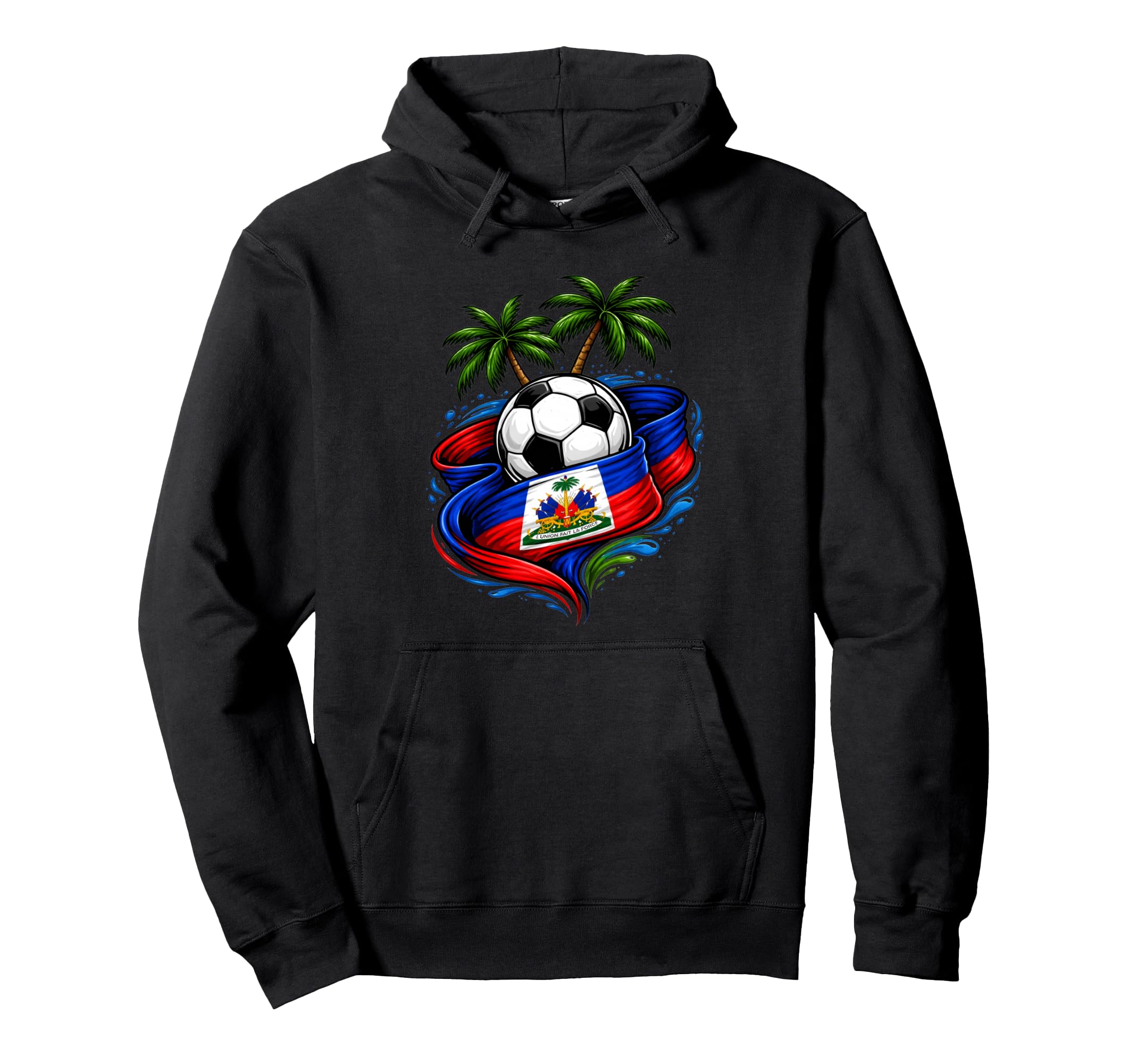 Haiti Soccer 2026 Haitian Flag Caribbean Hoodie - Minimalist Print Unisex