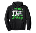 17Th Soccer Birthday Party 17 Year Old Hoodie - Aesthetic Graphic Unisex