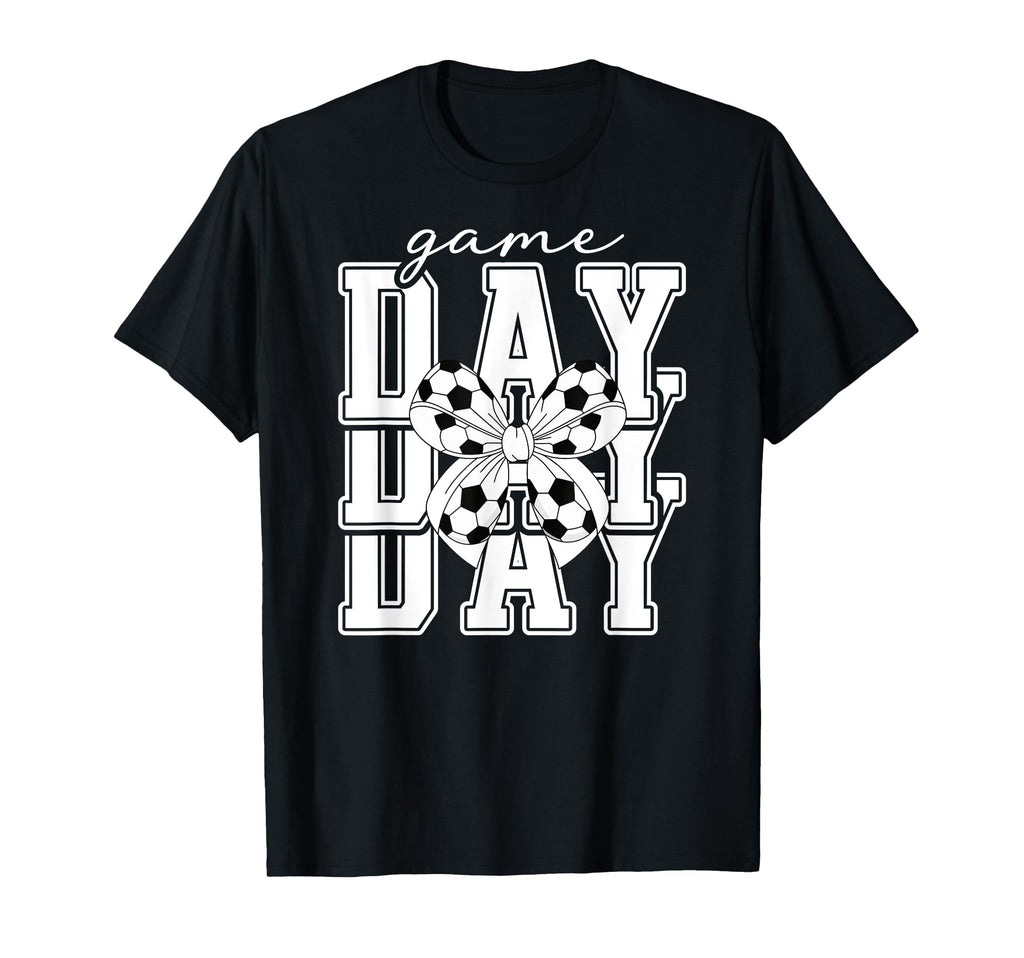 Game Day Soccer Coquette Soccer Game T-Shirt - Aesthetic Graphic Men Women