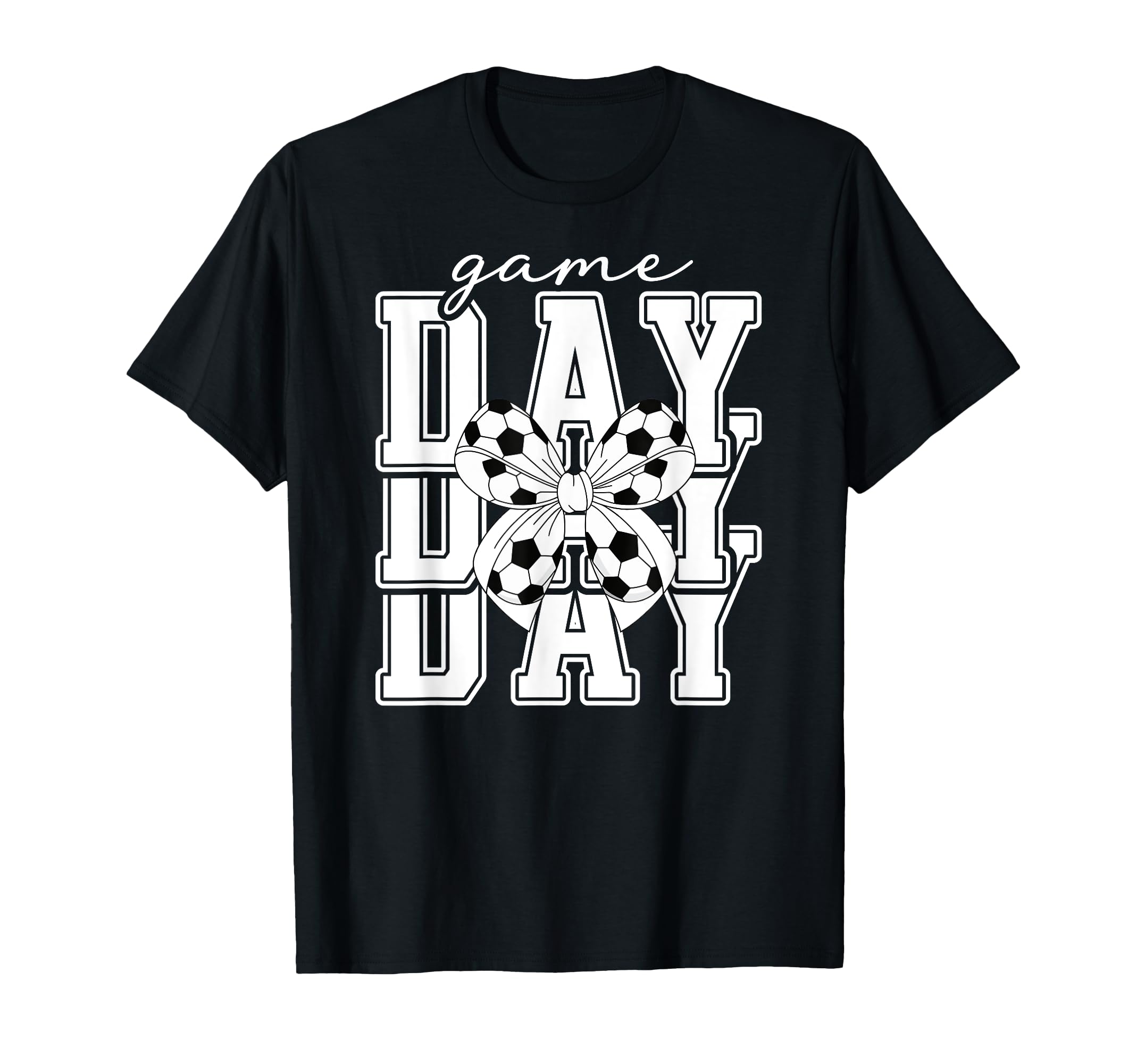 Game Day Soccer Coquette Soccer Game T-Shirt - Aesthetic Graphic Men Women