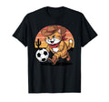 Cat Funny Cat Gang Cat Playing Soccer T-Shirt - Custom Art Print Unisex
