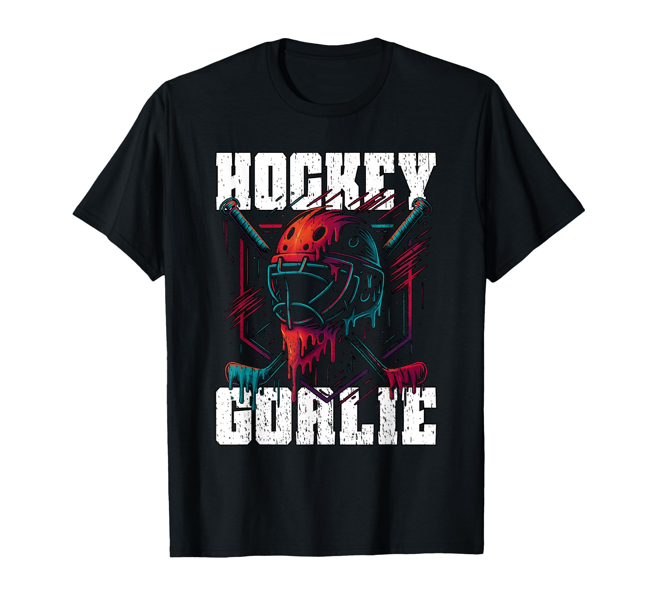 Hockey Goalie Athletes Goal Keepers T-Shirt - Custom Art Print for Adults
