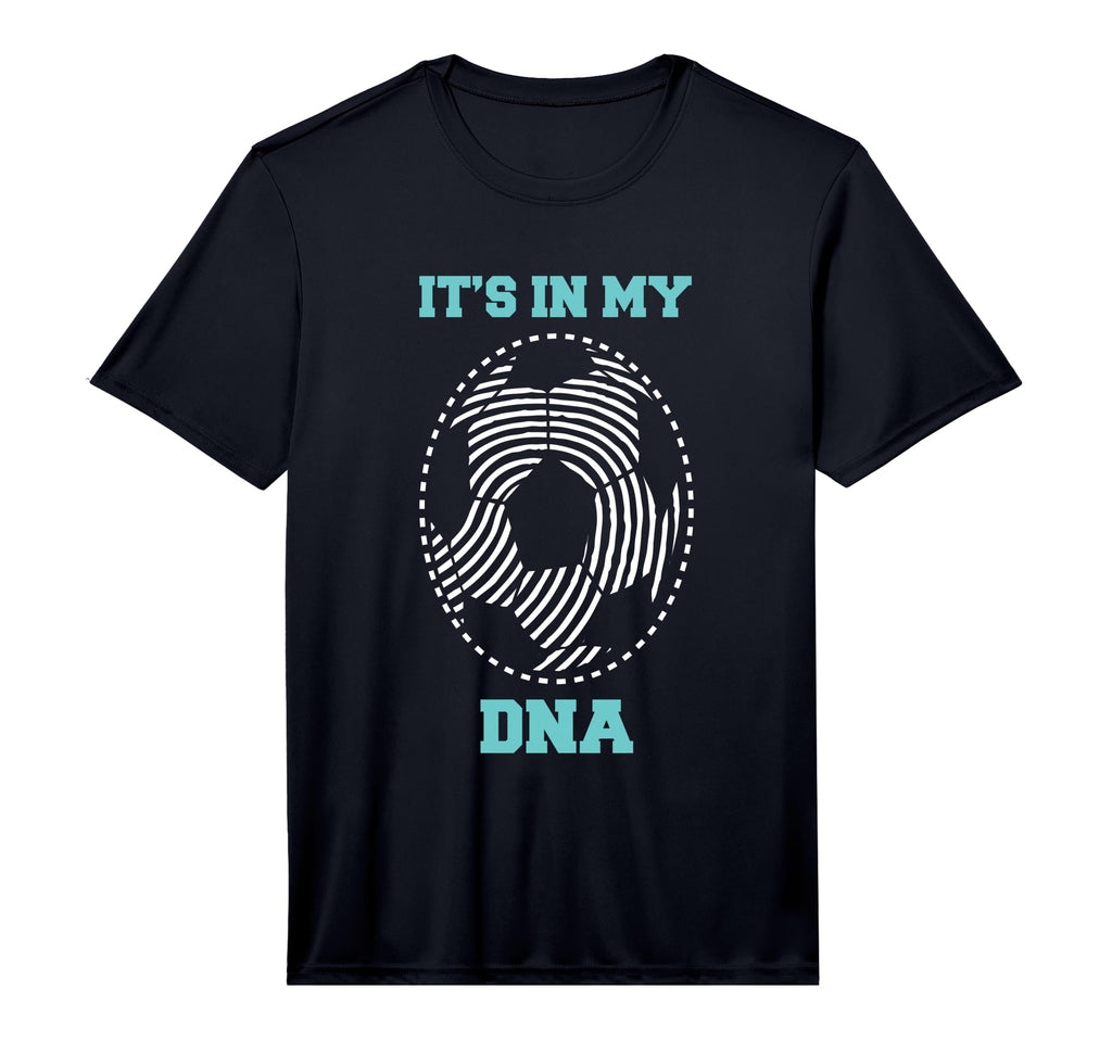 Soccer Its My Dna Football Thumbprint T-Shirt - Graphic Print Men Women