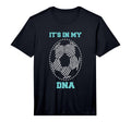 Soccer Its My Dna Football Thumbprint T-Shirt - Graphic Print Men Women