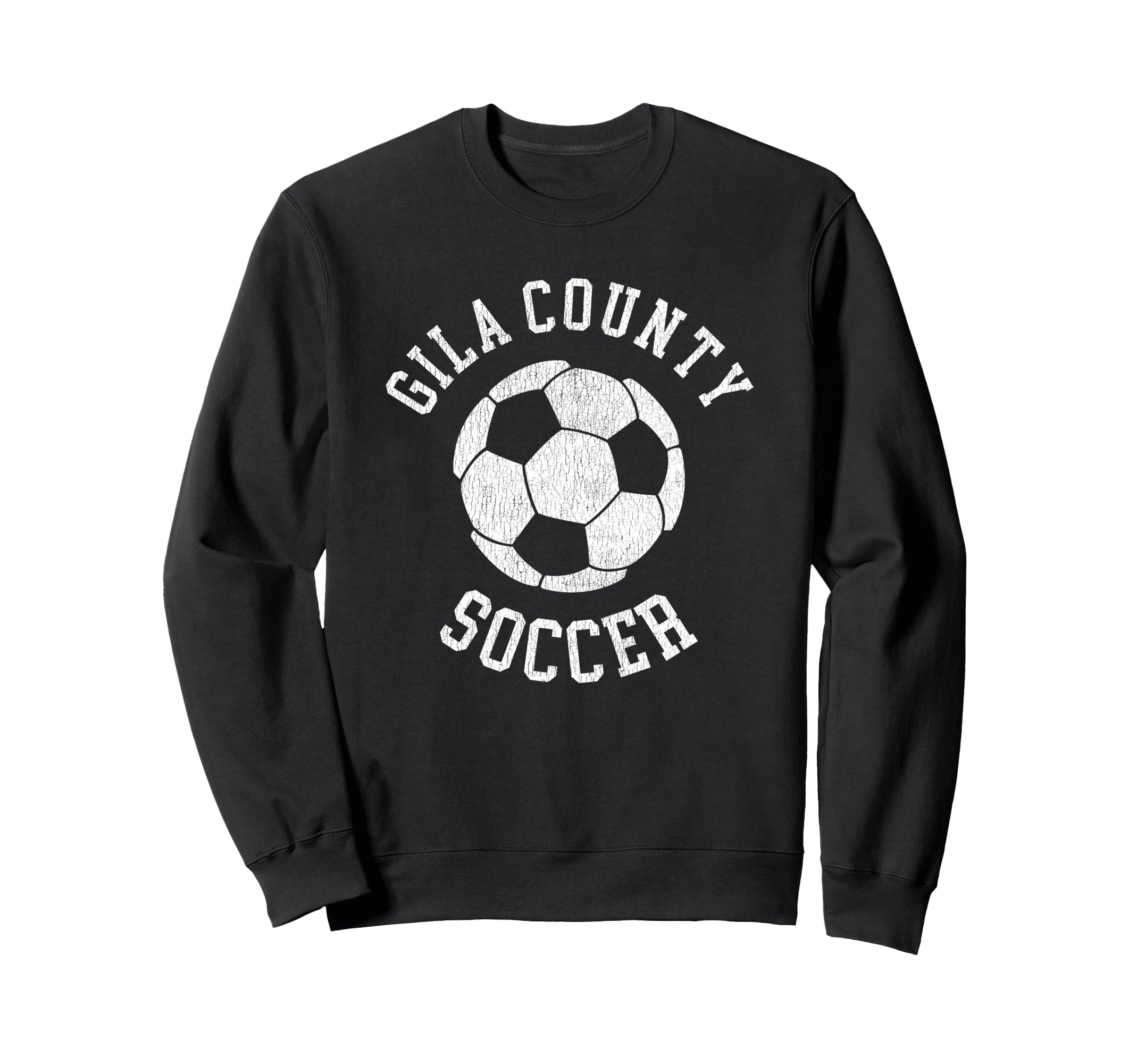 Gila County Soccer Distressed Sweatshirt - Casual Everyday Wear for Adults