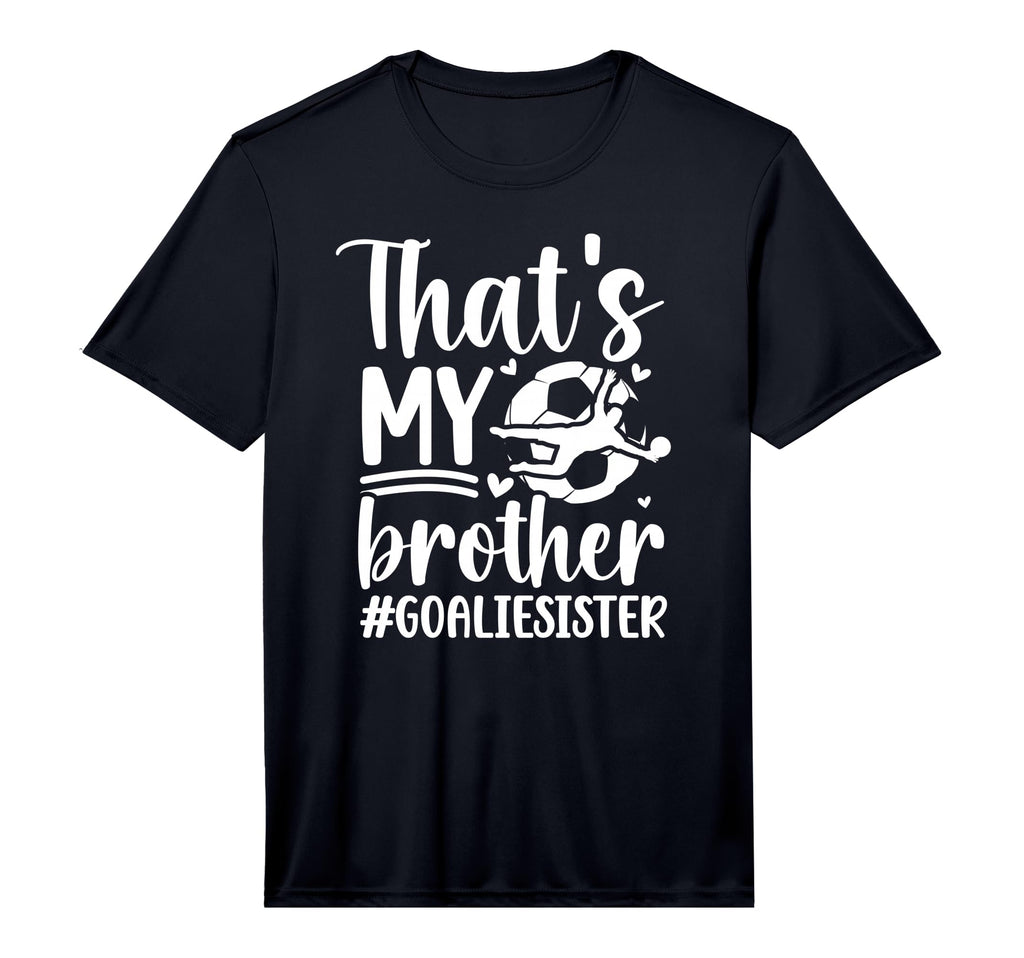 Proud Soccer Goalie Sister Soccer T-Shirt - Minimalist Print Men Women