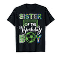 Sister Birthday Soccer Baller T-Shirt - Minimalist Print for Adults